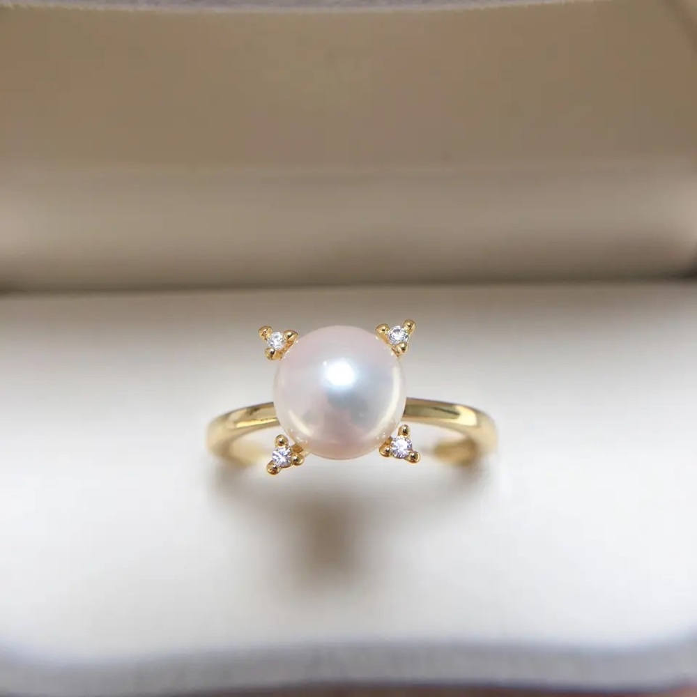 Authentic Freshwater Pearl Ring (Adjustable Ring)